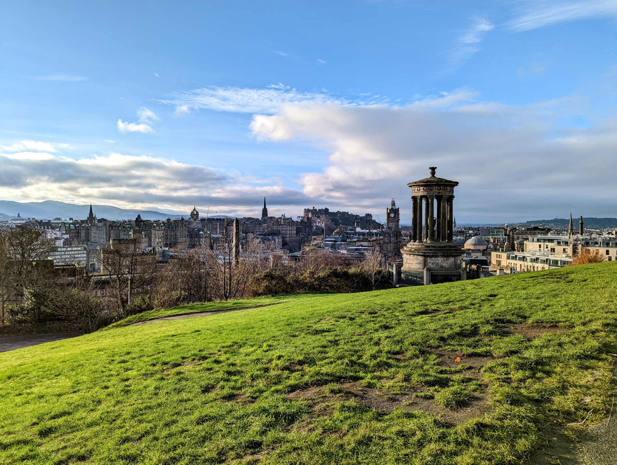 view of Edinburgh from Carlton Hill